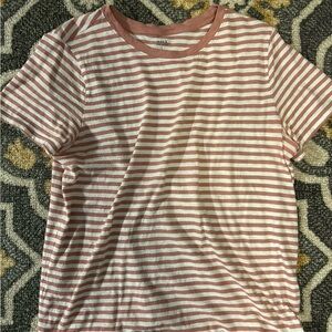 Striped Pink and White Shirt